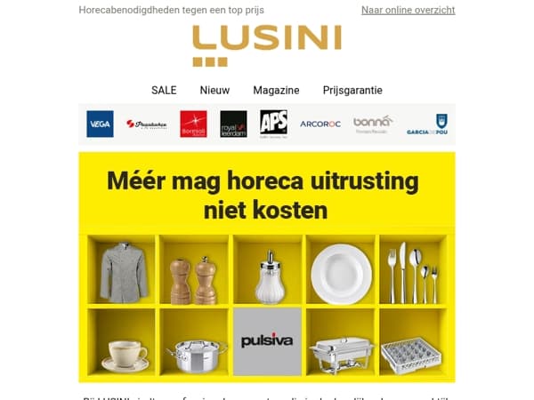 PULSIVA: Voordelig geprijsd. Ideaal voor de horeca.