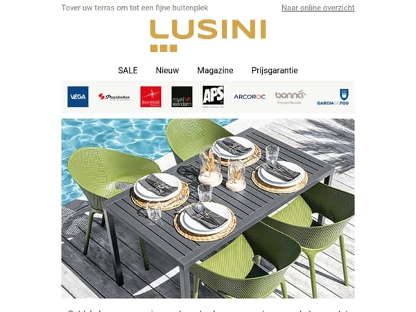 Frisse look voor uw buitenruimte