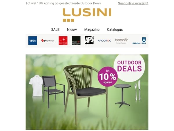 Start het outdoorseizoen & bespaar tot wel 10%