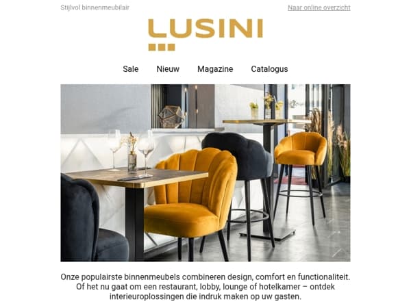 Til uw interieur naar een hoger niveau met onze stijlvolle binnenmeubels