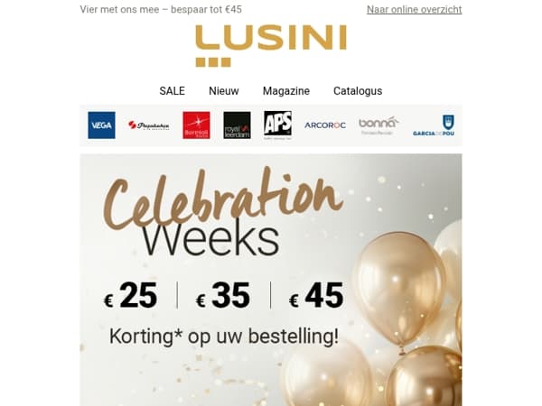 Laatste kans: tot en met morgen €45 besparen op uw bestelling ✨