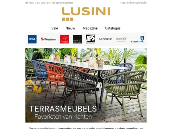 Ontdek onze populairste tuinmeubelen ☀️