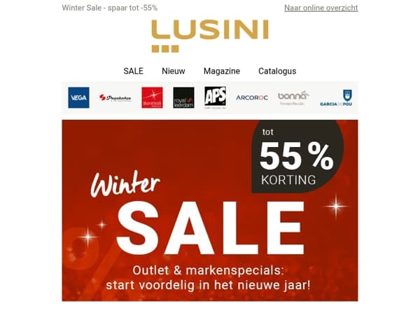 Winter Sale – tot 55% korting! ❄️