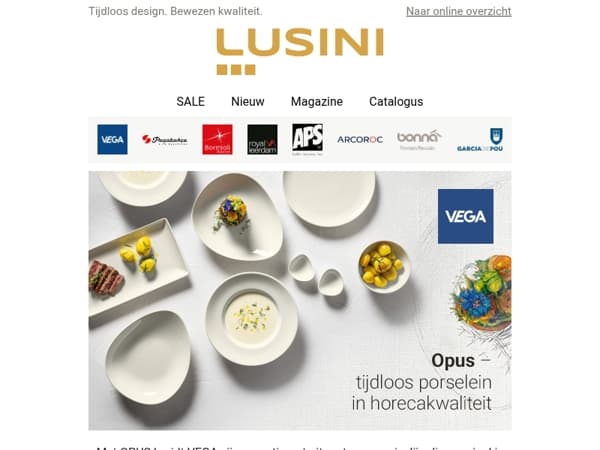 VEGA bestsellers: inspirerende tafelpresentatie voor stijlvolle horeca