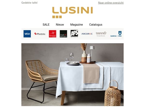 Alles voor uw gedekte tafel - bespaar met onze New Year Deals🍽️