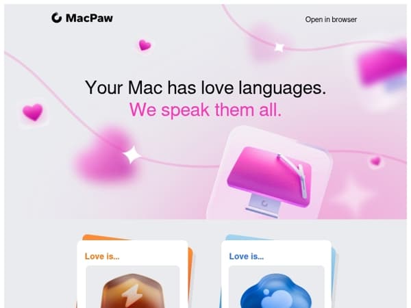 A perfect Mac is the real love language