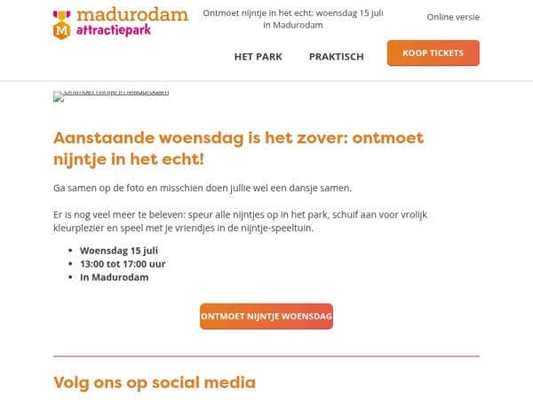 Woensdag komt nijntje weer langs!