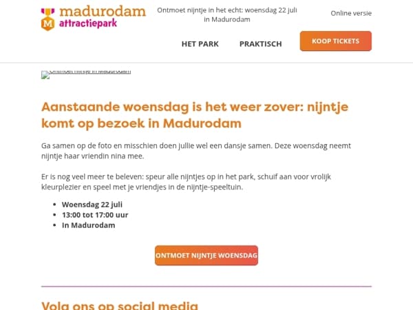 Woensdag komt nijntje weer op bezoek