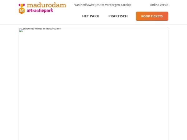 Beleef de herfst in Madurodam