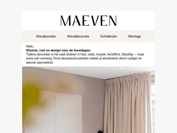 De feestdagen zijn gezellig. Het geluid is vaak minder.