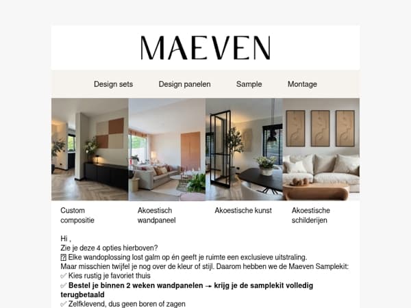 Ontdek de voordelen van de samplekit!