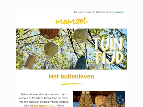 Tuinpret met lampionnen: onze Lumiz voorraad is weer aangevuld