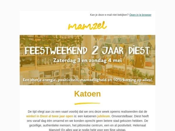Feestweekend in Diest, nu zaterdag en zondag! Met kadootjes voor jou  🎉