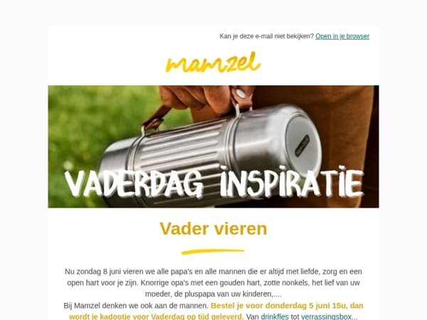 Laatste kans om te bestellen voor Vaderdag