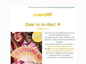 Daar is de zon! 😎 Actie op onze handwaaiers en daarna op = op. Voorraad is beperkt...