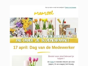 Eeuwigbloeiende tulpen voor Secretaressedag 🌸🌹🌷 pre-order nu