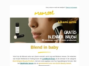 Likami februari actie: gratis blender brush