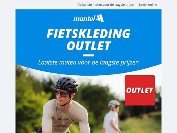 Scoor nu 15% extra korting in de Fietskleding Outlet! 🔥