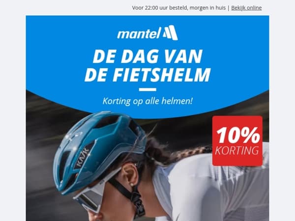 Dag van de fietshelm: 10% korting op alle helmen! 🚨