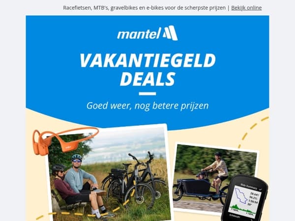 Tijd voor een nieuwe fiets tijdens onze Vakantiegeld Deals! 🚲