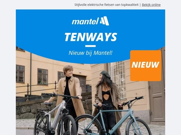 Tenways: Nieuw bij Mantel! 🚲