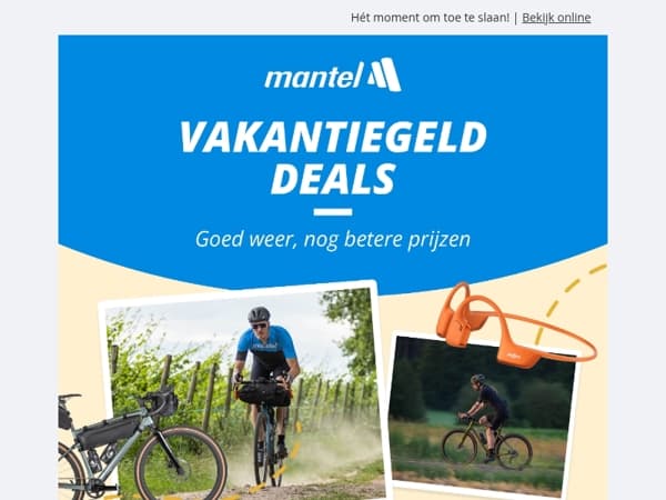 Vakantiegeld Deals voor de bikepacker! 🌴