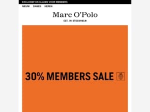 30% MEMBERS SALE!