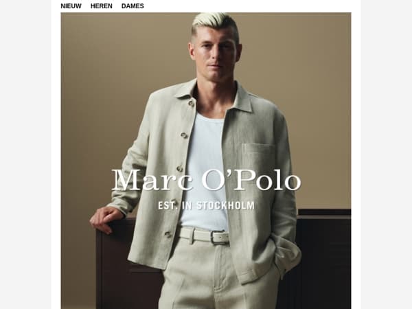 Toni Kroos voor Marc O'Polo