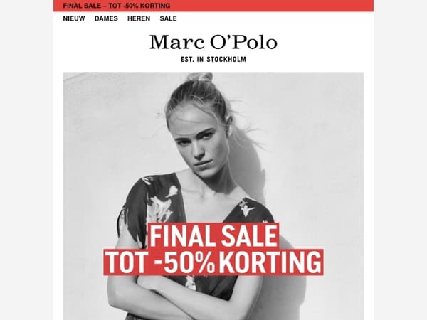 Final Sale: tot -50%