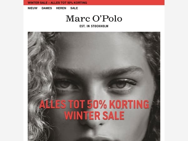 Winter Sale – alles tot 50% korting