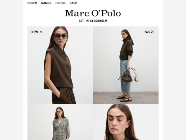 New In: Zachte structuren. Heldere looks.