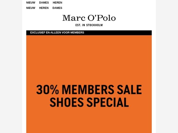 MEMBERS SALE: 30% korting op zomerse schoen-highlights