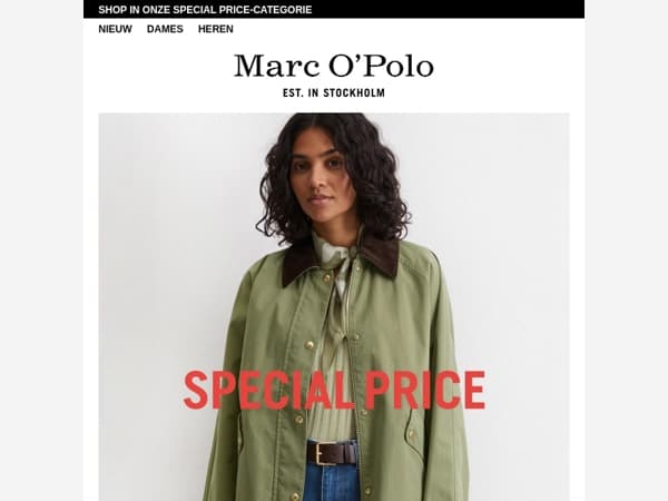 Special Prices: geselecteerde stijlen nu afgeprijsd