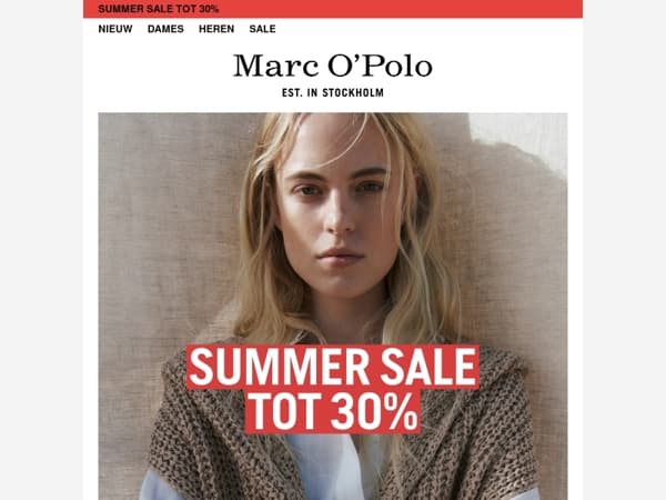 Summer Sale tot 30%