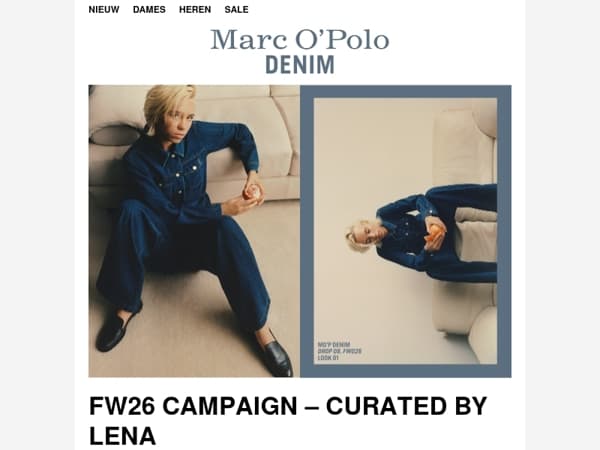 Lena Mantler in de nieuwe Marc O’Polo DENIM-campagne