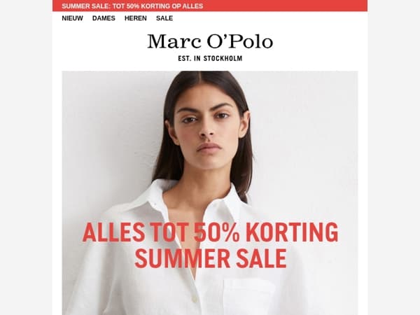 SUMMER SALE: Tot 50% korting op onze zomerblouses