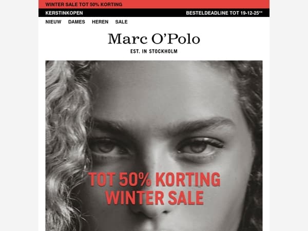 SALE tot 50% korting