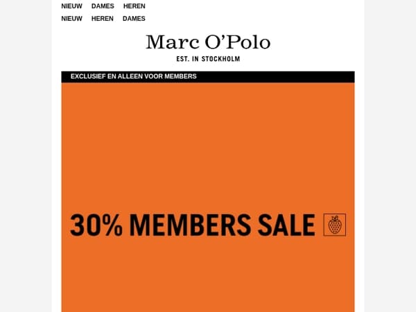 30% MEMBERS SALE!