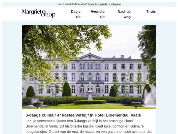 Overnacht in een historisch kasteel