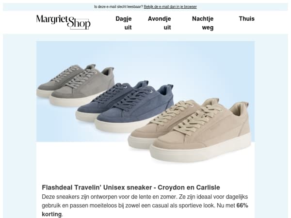 Loop in stijl en met comfort én met 66% voordeel