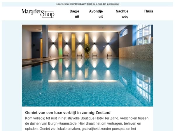 Geniet van een luxe verblijf in zonnig Zeeland