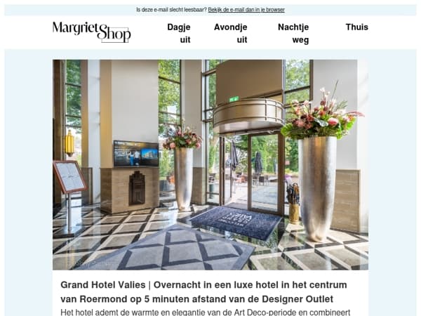 Overnacht in stijl nabij de Designer Outlet Roermond