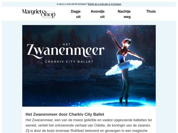 Mis dit wereldberoemde ballet niet