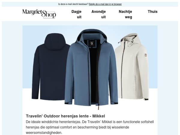 Bekijk onze nieuwe outdoor collectie, ideaal voor de lente