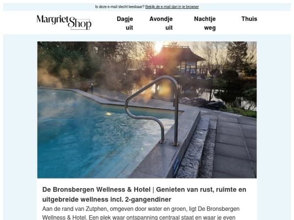 Neem even afstand van de dagelijkse drukte
