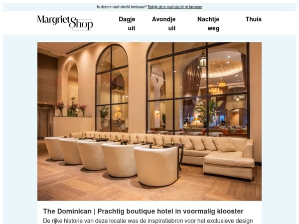 Overnacht in een prachtig boutique hotel in een voormalig klooster