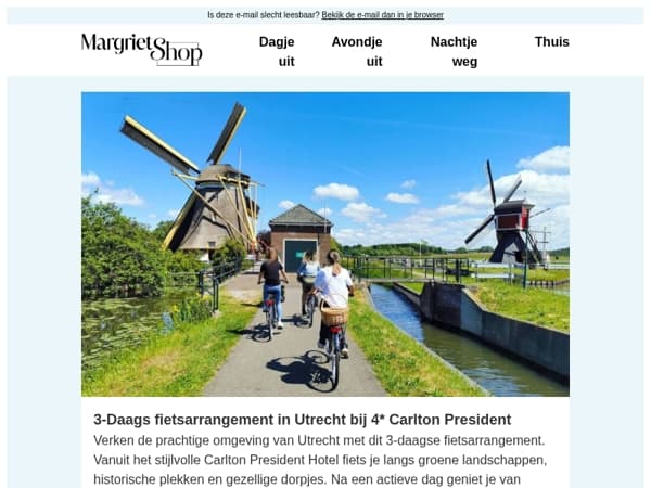 Ga er actief op uit met een fietsarrangement