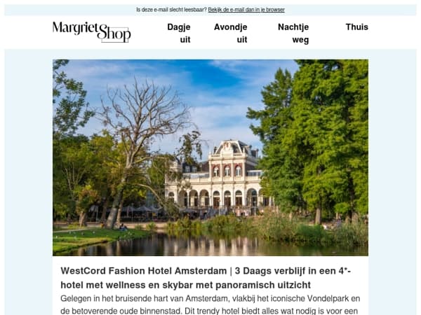 Verblijf in hartje Amsterdam in een trendy hotel