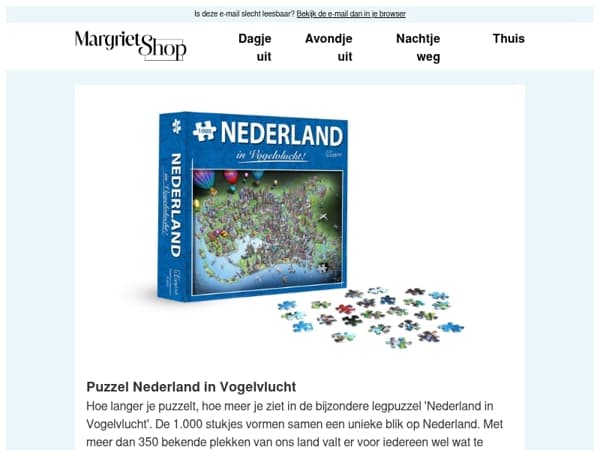 Ga helemaal op in een mooie legpuzzel