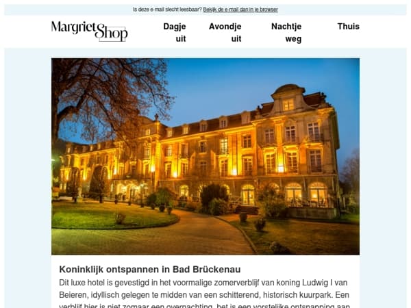 Overnacht in het voormalige zomerverblijf van koning Ludwig I van Beieren